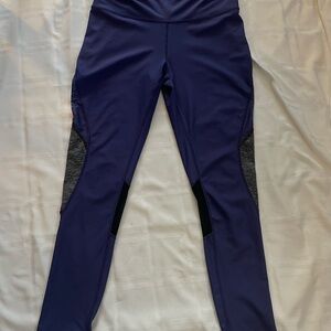 Purple and Gray Athletic Leggings by Xfrsion size L